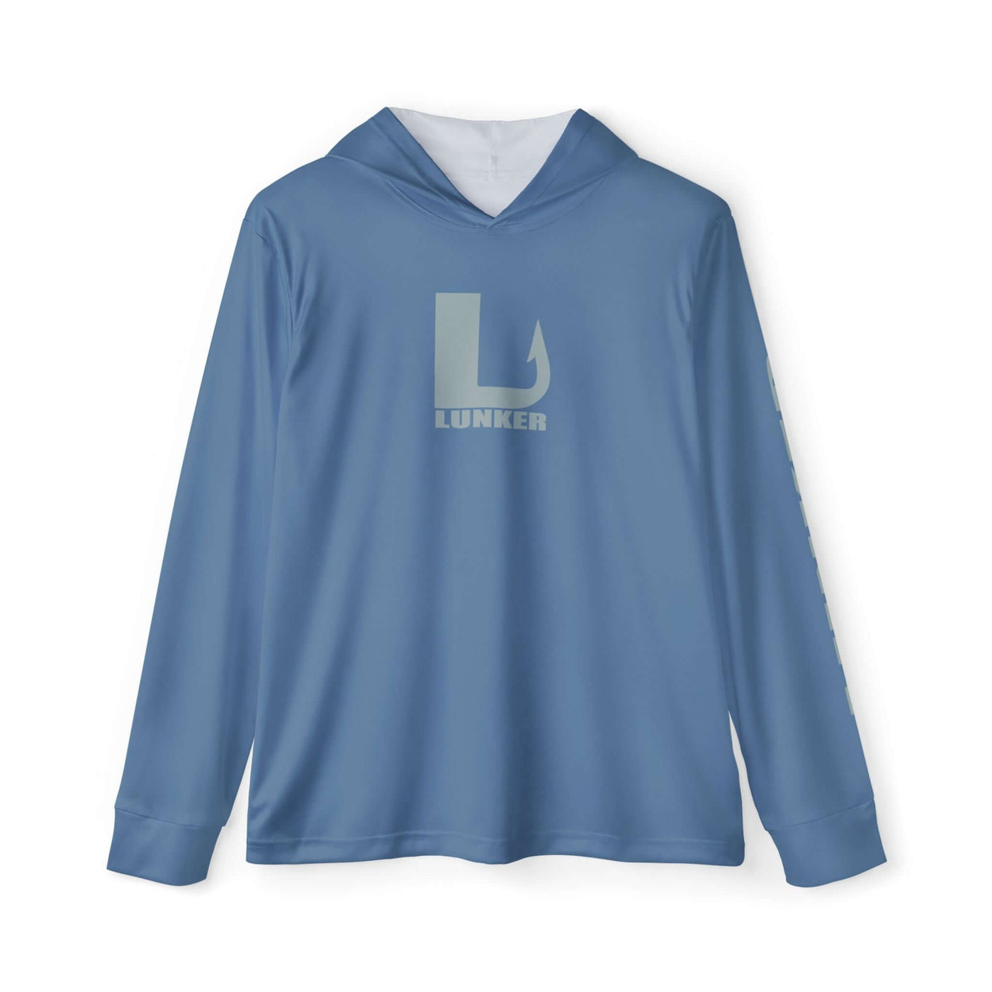 Lunker SPF-50 Hooded Performance Fishing Shirt - Slate Blue