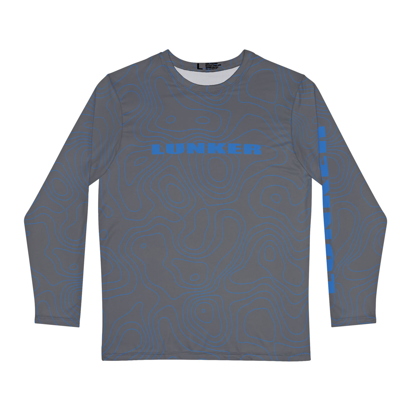 Lunker Grey/Blue SPF-50 Long Sleeve Sunshirt
