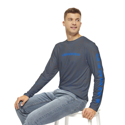 Lunker Grey/Blue SPF-50 Long Sleeve Sunshirt