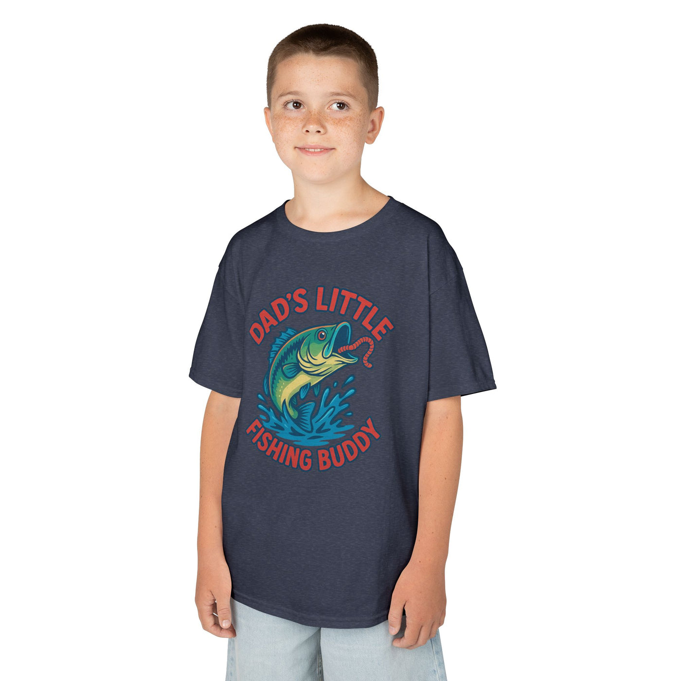 Dad's Little Fishing Buddy Kids Tee