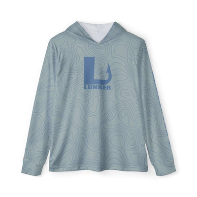 Lunker SPF-50 Hooded Performance Fishing Shirt - Grey Slate