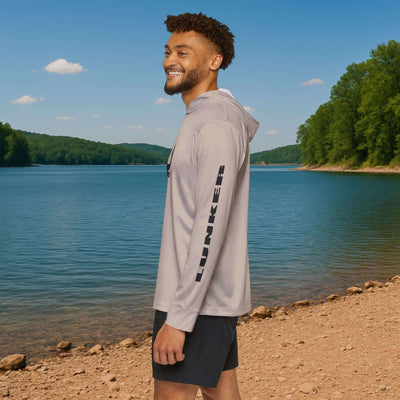 Lunker SPF-50 Hooded Performance Fishing Shirt - Sandstone