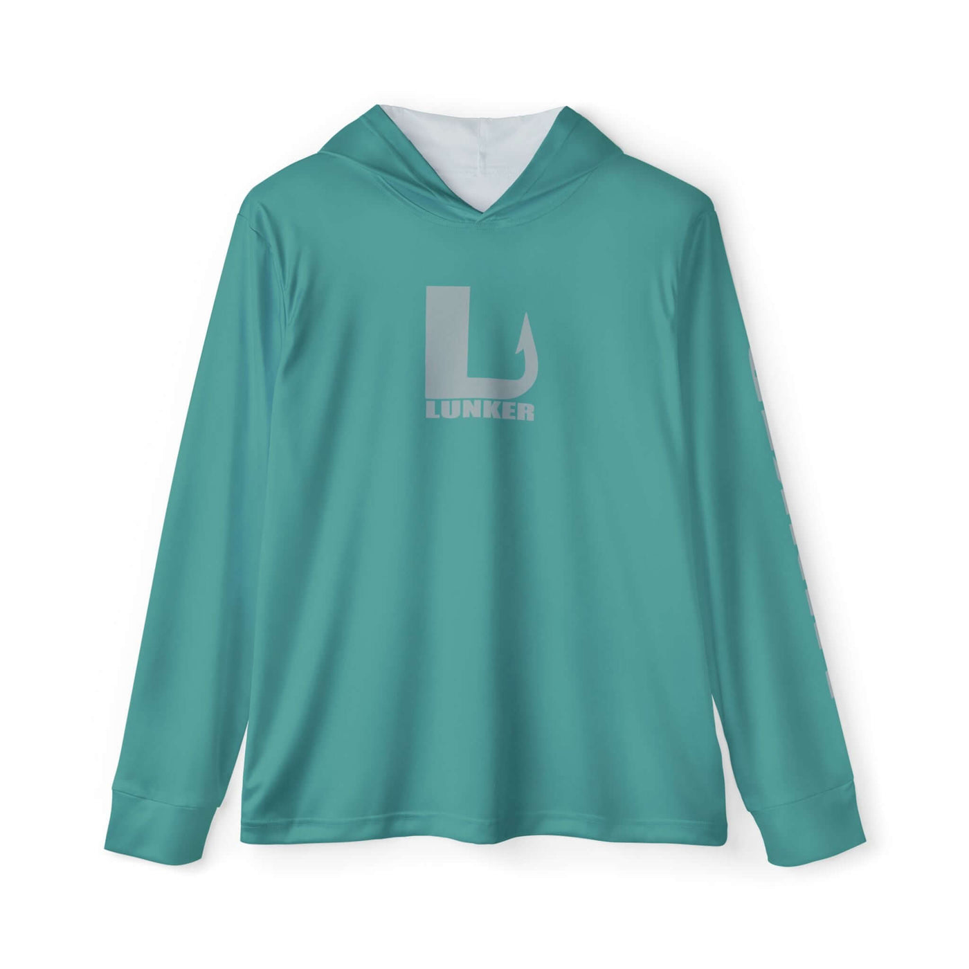 Lunker SPF-50 Hooded Performance Fishing Shirt - Muted Teal